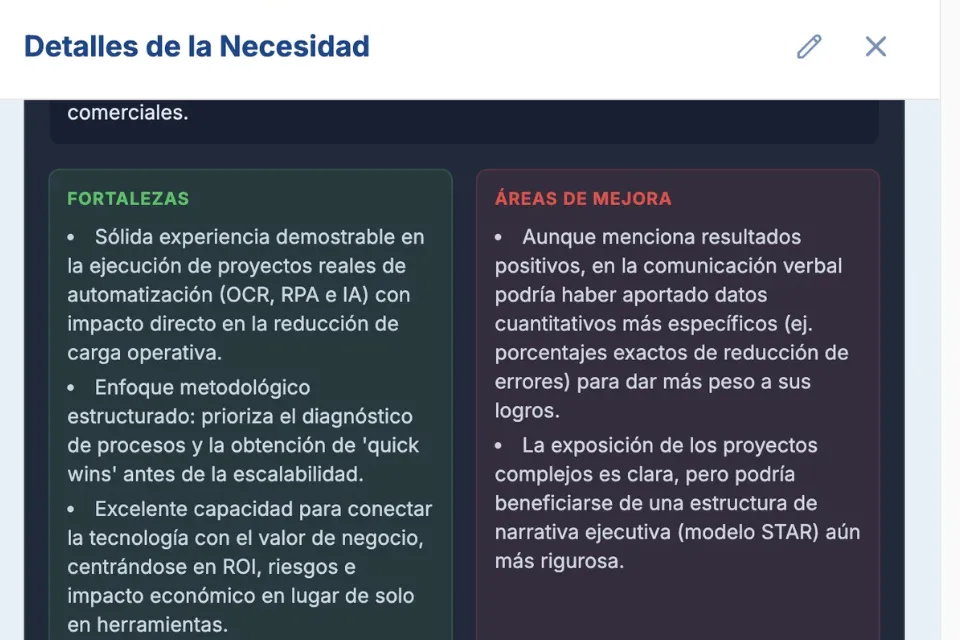 Así razona el sistema cada decisión que toma.